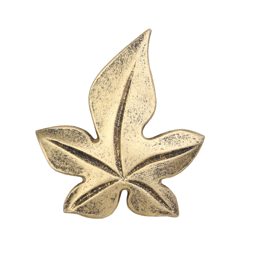 Gips-Emblem Efeu, gold