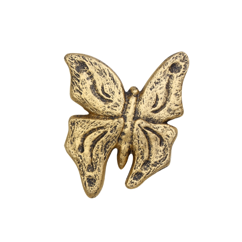 Gips-Emblem Schmetterling, gold
