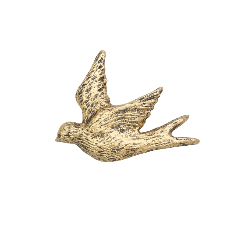 Gips-Emblem Schwalbe, gold