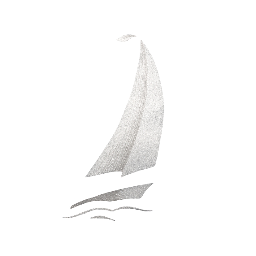 Urnen-Emblem Motiv M34, gemalt silber