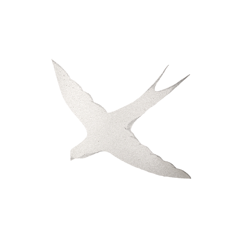 Urnen-Emblem Motiv M35, gemalt silber