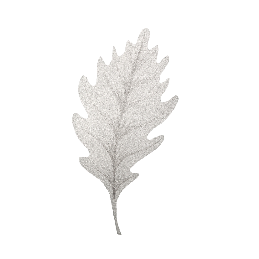 Urnen-Emblem Motiv M36, gemalt silber