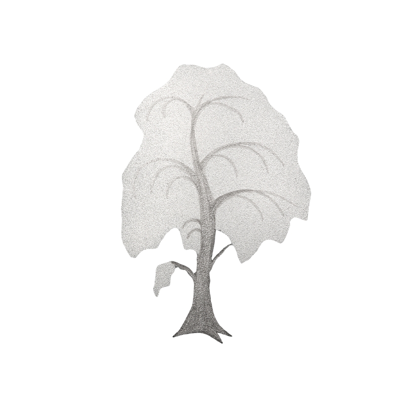 Urnen-Emblem Motiv M38, gemalt silber