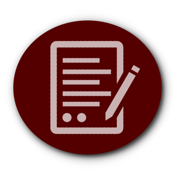 Rotes Formular-Icon für den Abmelde-Assistenten im Kunden-Center von Löer Bestattungen
